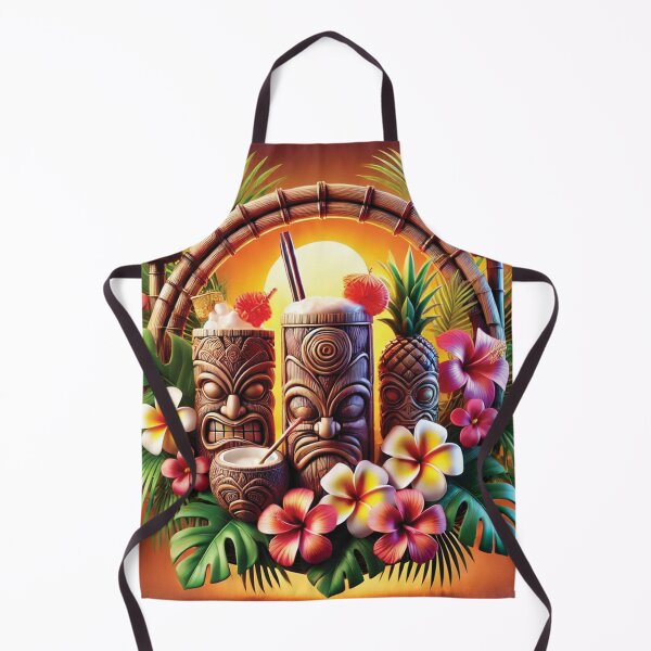 Item preview, Tropical Tiki Vibes: Polynesian Paradise with Exotic Drinks designed and sold by PawtopiaDesigns.