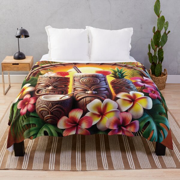 Item preview, Tropical Tiki Vibes: Polynesian Paradise with Exotic Drinks designed and sold by PawtopiaDesigns.