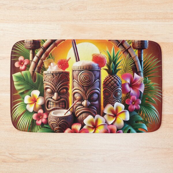 Item preview, Tropical Tiki Vibes: Polynesian Paradise with Exotic Drinks designed and sold by PawtopiaDesigns.