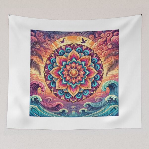 Item preview, Colorful Mandala: Ocean and Sky Harmony designed and sold by EsraaCreations.