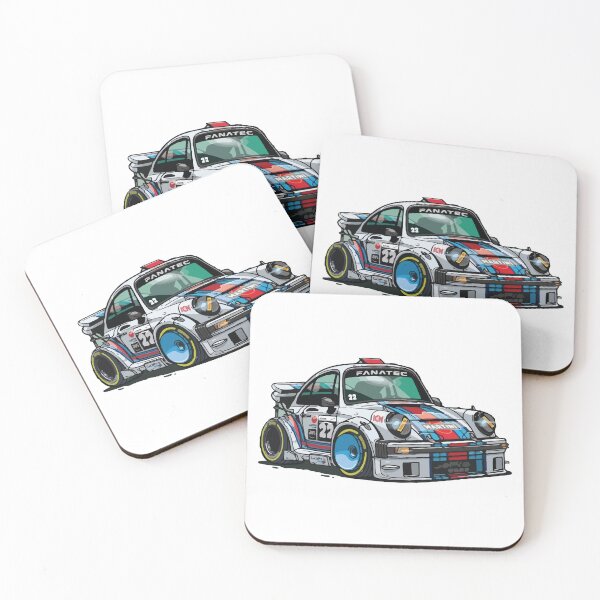 Item preview, Retro Race Car Artwork - Martini Livery Vintage Porsche Design designed and sold by -DEEWOLF-.