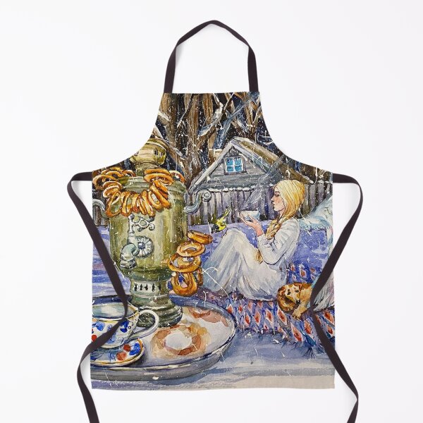 Item preview, Zimushka drinks tea in a magical forest. designed and sold by Elena Reutova.