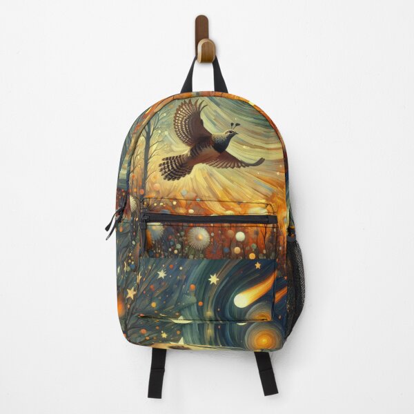 Item preview, Stars and comets - Pheasant Dawn by heidiannemorris designed and sold by FOLK ART FUSION by heidiannemorris.