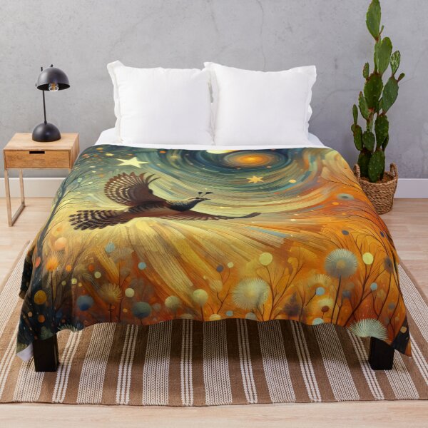 Item preview, Stars and comets - Pheasant Dawn by heidiannemorris designed and sold by FOLK ART FUSION.