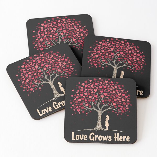 Item preview, love grows here tree hearts valentine day designed and sold by GogoGrove.