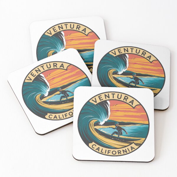 Item preview, Ventura California Surfing Adventure - Vibrant Sunset Design designed and sold by CircinusStore.