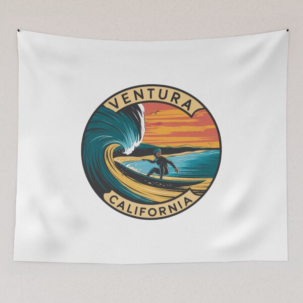 Item preview, Ventura California Surfing Adventure - Vibrant Sunset Design designed and sold by CircinusStore.