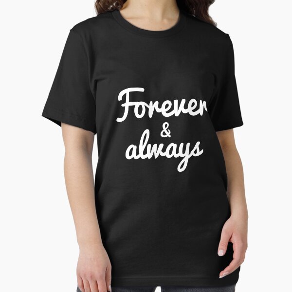 Item preview, Romantic T-shirt 'Forever & Always' - A gift for lovers designed and sold by timedesignkardi.