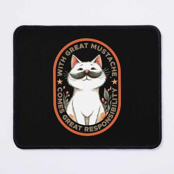 Item preview, with great mustache comes great responsibility designed and sold by KaiLabsArt.