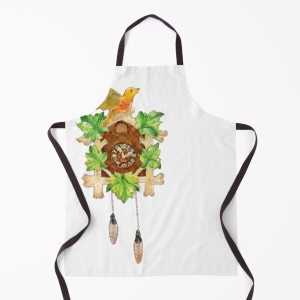 Item preview, Black Forest Cuckoo Clock Kuckucksuhr with bird and green leaf designed and sold by Yiran0121.
