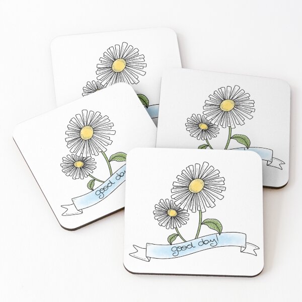 Item preview, Good Day Daisy Flower Line Art designed and sold by MinimalMoodsArt.