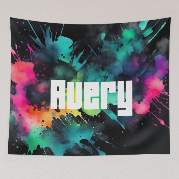 Item preview, Custom Neon Name Avery designed and sold by Gabriela McDaniel.
