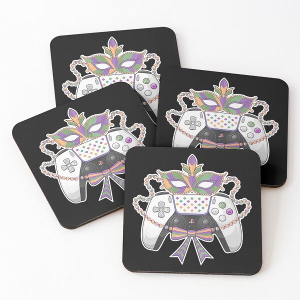 Item preview, Gaming Controller Mardi Gras Design - Colorful Festive Vibes designed and sold by love3617.