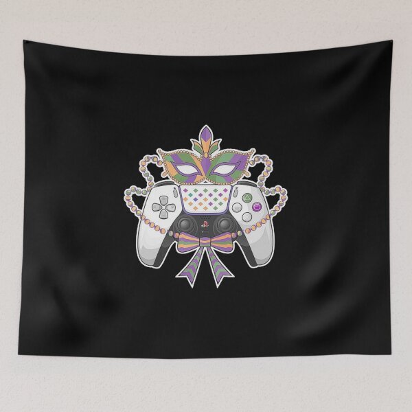 Item preview, Gaming Controller Mardi Gras Design - Colorful Festive Vibes designed and sold by love3617.