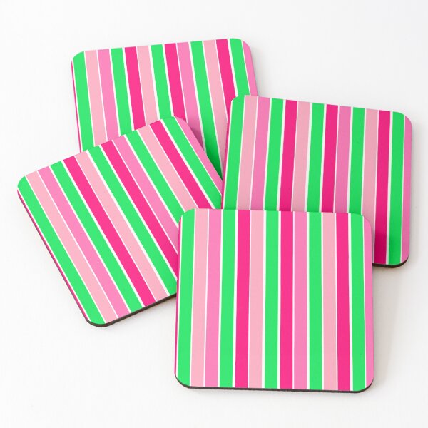 Item preview, Pink and Green Stripes  designed and sold by DanielleGensler.