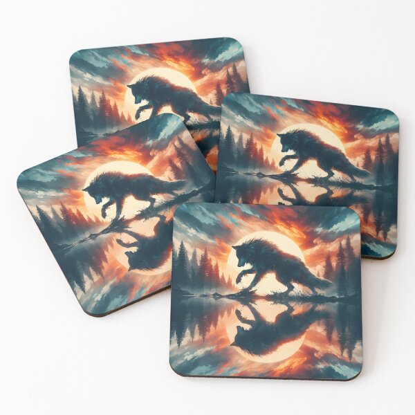 Item preview, Wolf Reflection, Ai Generated Art  designed and sold by ACC .