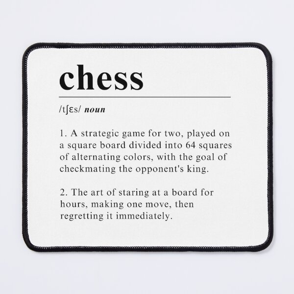 Item preview, Definition of Chess - Simple elegant chess design designed and sold by Chess64.