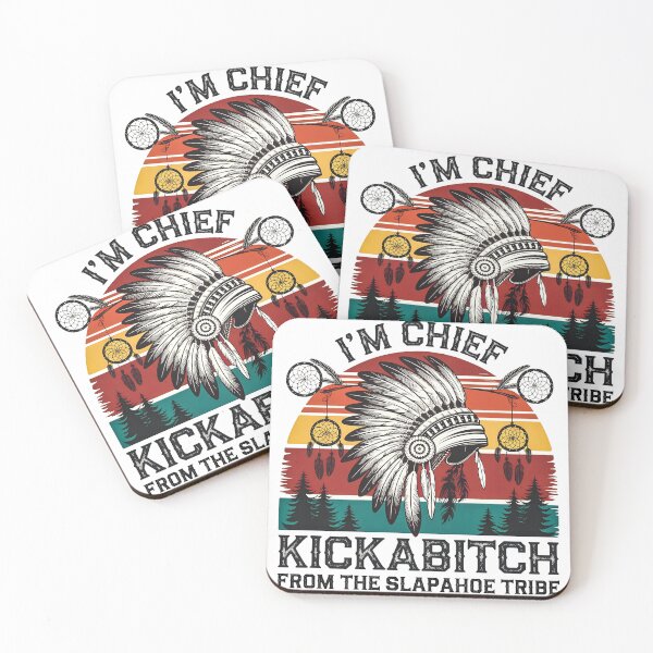 Item preview, Chief Kickabitch Tribal Sunset designed and sold by Meme-shirt.