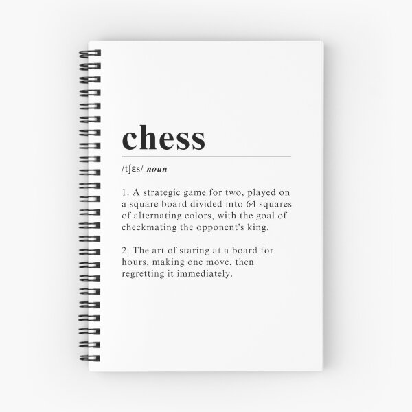Item preview, Definition of Chess - Simple elegant chess design designed and sold by Chess64.