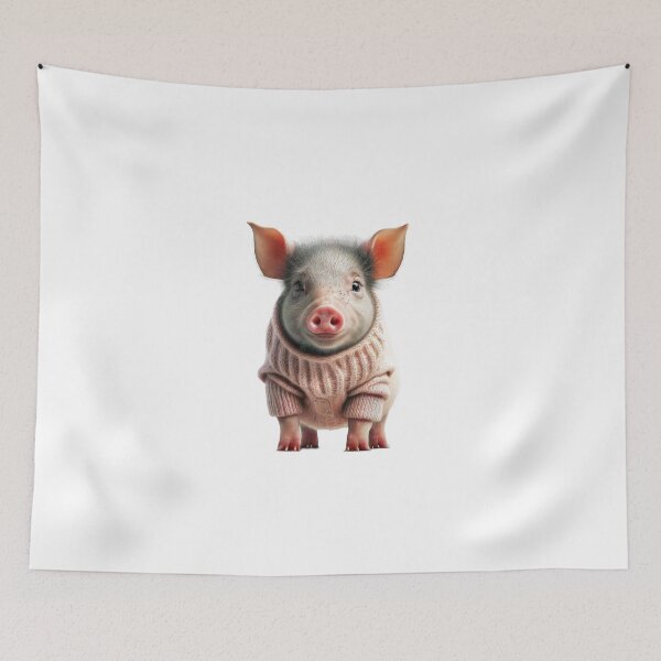 Item preview, Cozy Pig 3 - Transparent Background  designed and sold by Julia McMullen.