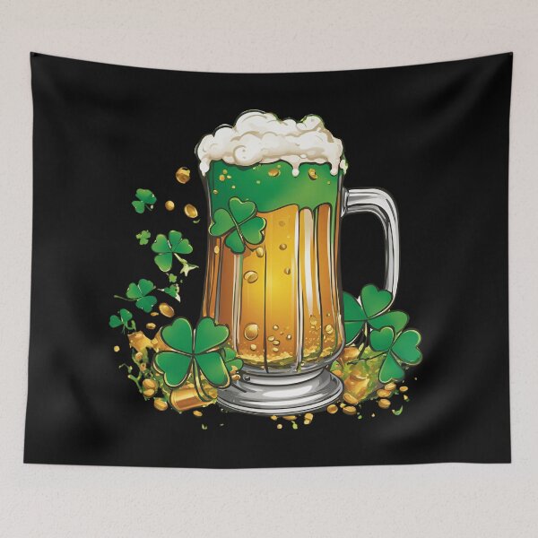 Item preview, Mug of beer with clovers designed and sold by MargoMalej.