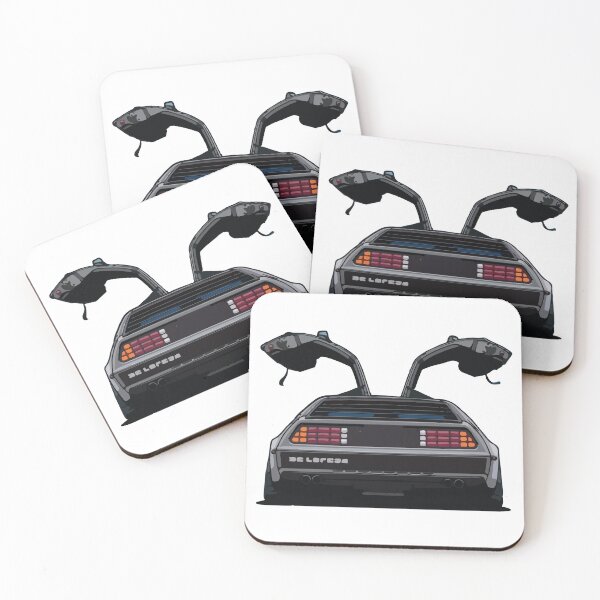 Item preview, Retro Gull-Wing Car Art - Iconic Back View Illustration designed and sold by -DEEWOLF-.