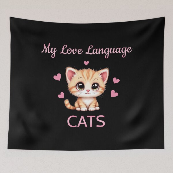 Item preview, Love Language - Cats designed and sold by Crazy Before Cats.