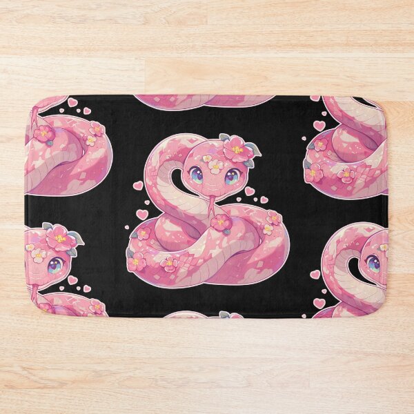 Item preview, Pink floral snake designed and sold by MendaciousMina.