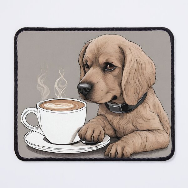 Item preview, Sweet Pup and Coffee Moment, dog, funny, gifts, coffee, cafe, designed and sold by Ewelina Niemiec.