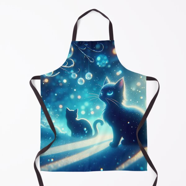 Item preview, Winter Twilight Black Cat designed and sold by Magic-wall-art.