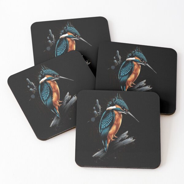 Item preview, Artistic Kingfisher: Bold Colors and Abstract Style designed and sold by Ed & Harmony.
