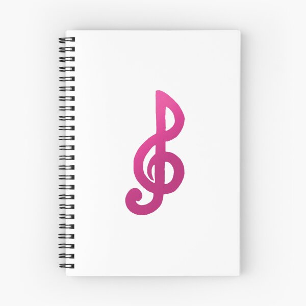 Item preview, Pink Gradient Treble Clef designed and sold by MusicQueen17.