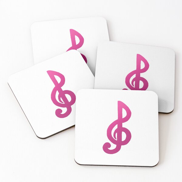 Item preview, Pink Gradient Treble Clef designed and sold by MusicQueen17.