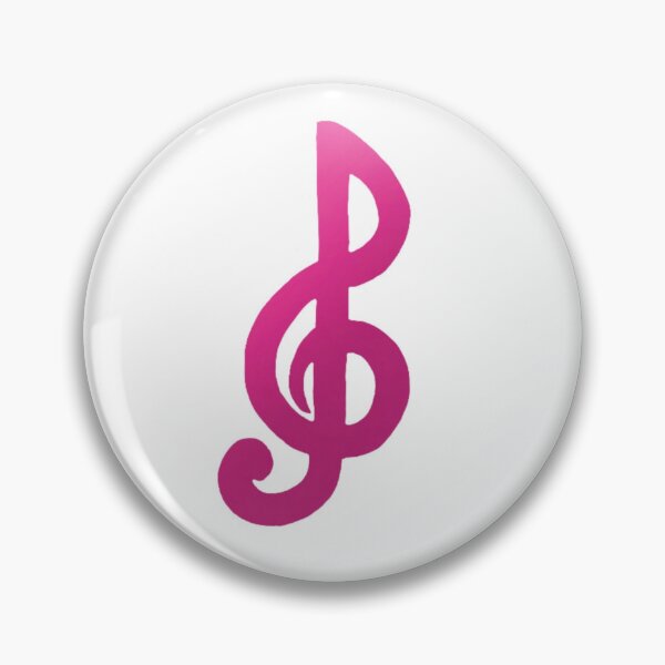 Item preview, Pink Gradient Treble Clef designed and sold by MusicQueen17.