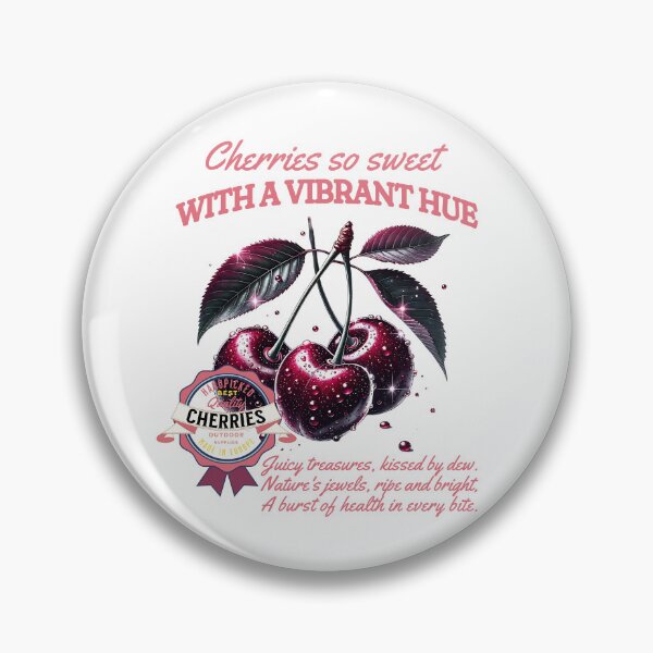 Item preview, Cherries so sweet with a vibrant hue - CHERRY POEM FARM CORE LABELED designed and sold by justyna-s28.