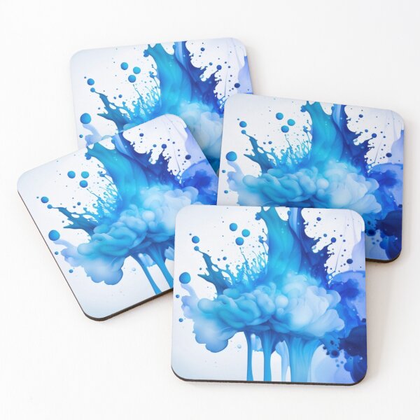 Item preview, Blue Abstract Splash, funny, gifts,  designed and sold by Ewelina  Niemiec.