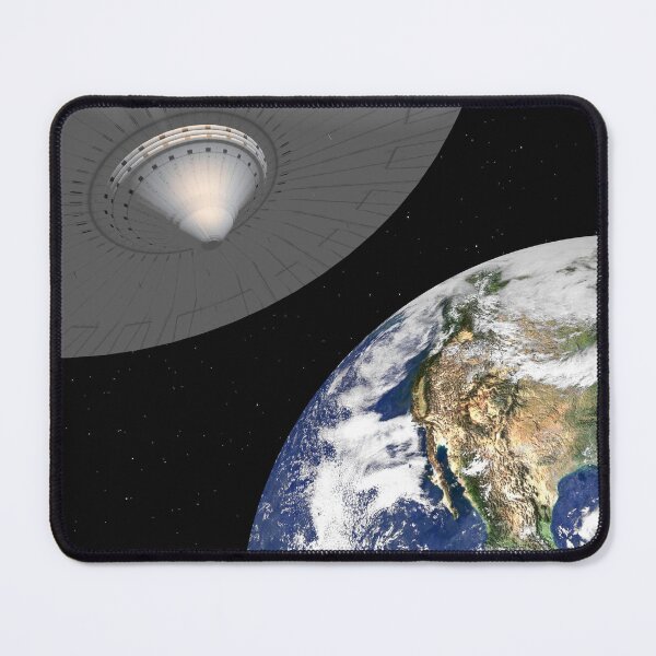 Item preview, Space Station Over World designed and sold by Solitaire Parke.