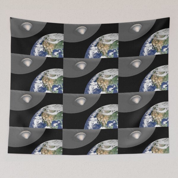 Item preview, Space Station Over World designed and sold by Solitaire Parke.