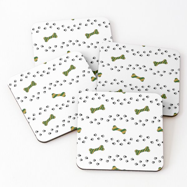 Item preview, Dog Tracks: Black Paws and Bones, funny, gifts, designed and sold by Ewelina Niemiec.