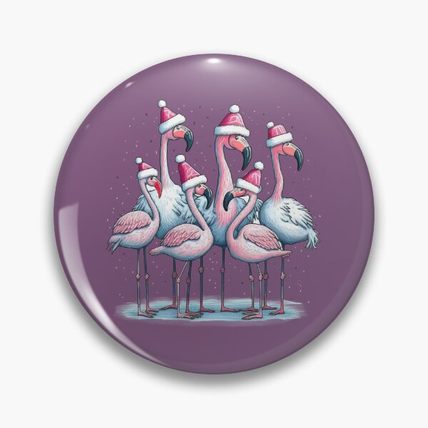 Item preview, Pink Flamingos in Winter Whimsy, pink, winter, gifts, funny,  designed and sold by Ewelina  Niemiec.