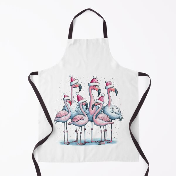 Item preview, Pink Flamingos in Winter Whimsy, pink, winter, gifts, funny, designed and sold by Ewelina Niemiec.