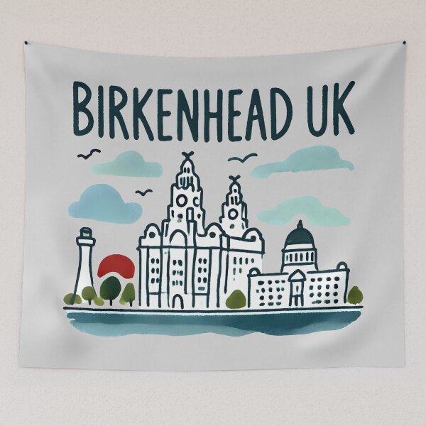Item preview, Birkenhead England UK designed and sold by WanderlustCoCo.