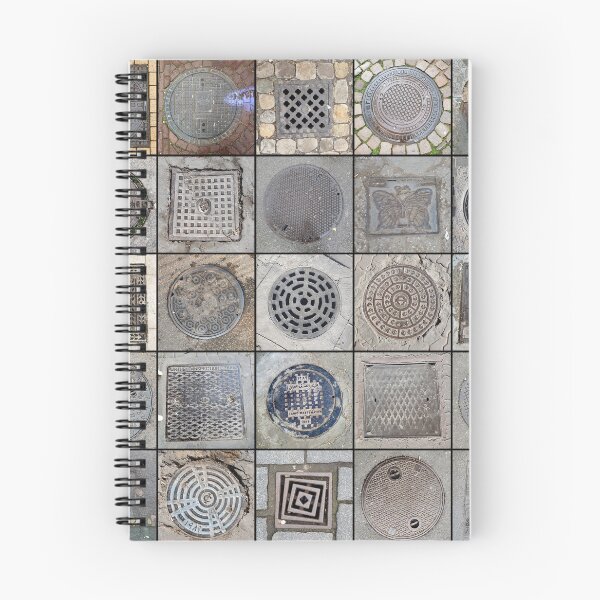 Aperçu de l'œuvre Mosaïque de couvercles de drain créée et vendue par bluejacaranda.