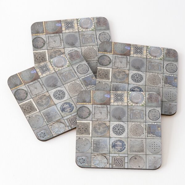 Item preview, Drain Covers Mosaic designed and sold by bluejacaranda.