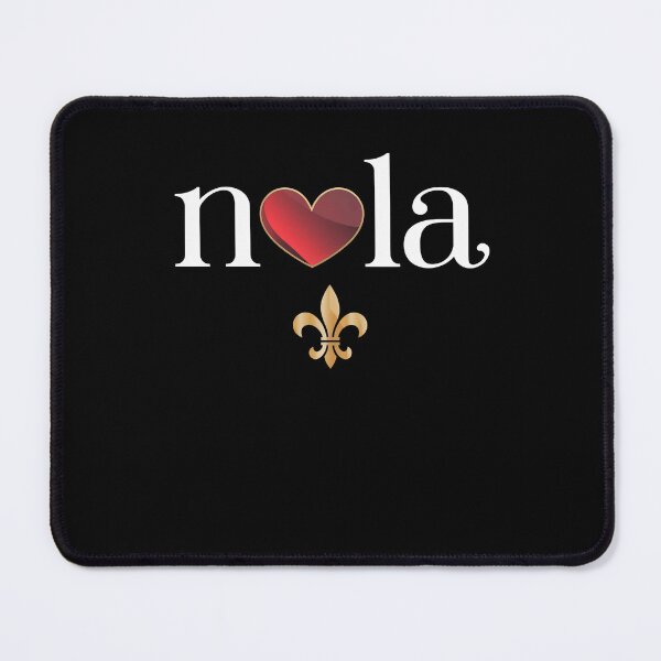Item preview, Love Nola New Orleans Heart NOLA Fleur de Lis designed and sold by PosiMCreations.