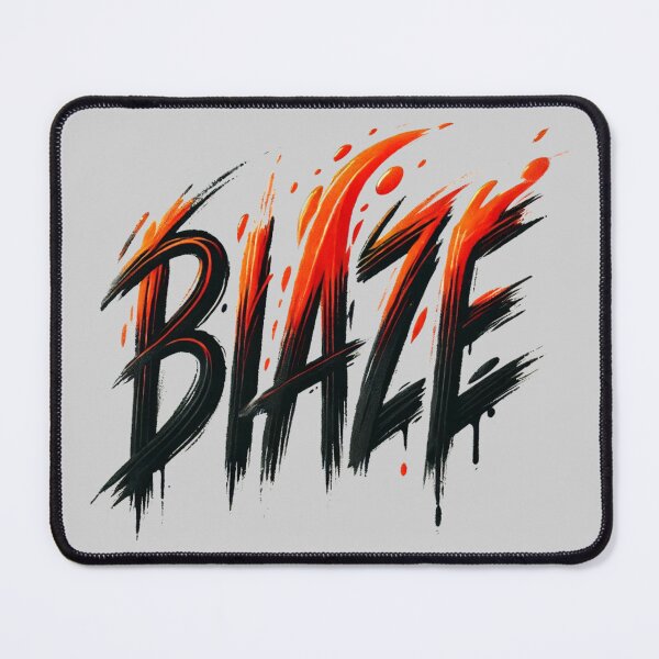 Item preview, BLAZE Hand-Painted Brush Lettering with Fiery Gradient designed and sold by Aredbox.