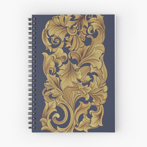 Item preview, Abstract Gold Scrolls on Navy Blue designed and sold by princesspjs.