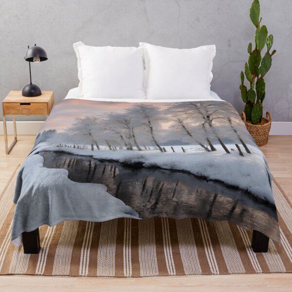 Item preview, Tranquil Winter Stream, funny, gifts, winter, designed and sold by Ewelina Niemiec.