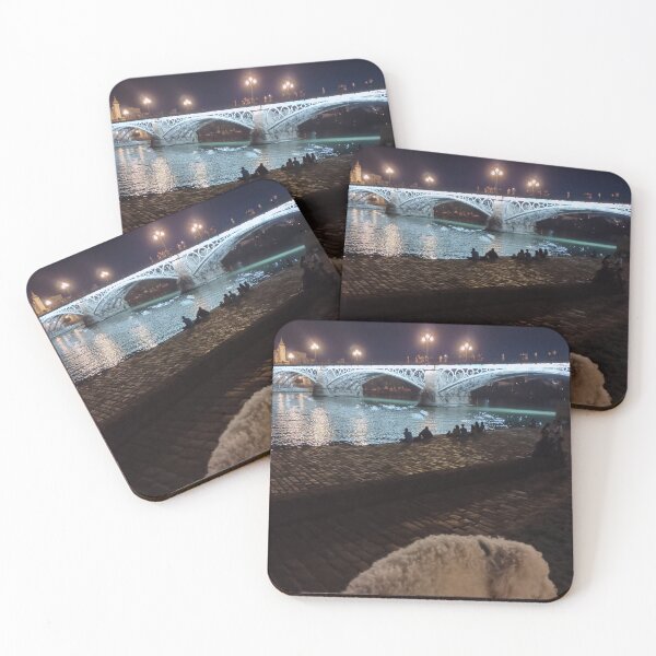 Item preview, my dog at a bridge in seville, spain  designed and sold by ellenisqueen.