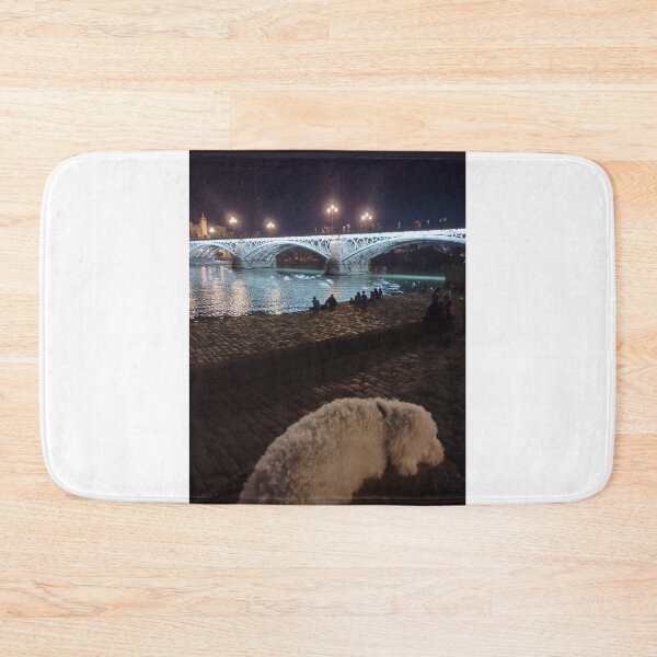 Item preview, my dog at a bridge in seville, spain  designed and sold by ellenisqueen.